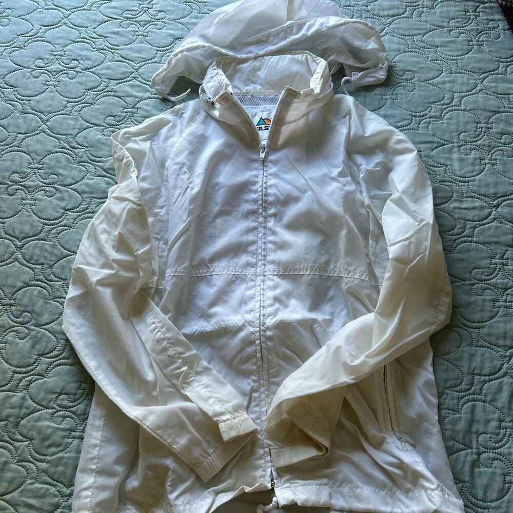 Vintage White Outer Sport Seattle USA Windbreaker Jacket